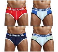 Casey Kevin Slip Homme Coton Stretch sous Vetement Confort Slips Taille Basse, Ajustement Parfait Lot de 4