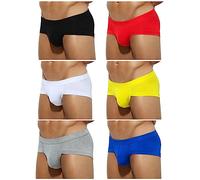 Casey Kevin Slip Homme Modal Lot de 6 Slips Boxer Briefs sous-Vêtements Respirant et Confortable sans Étiquette Sport Taille Basse Slips Homme, S