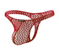 Casey Kevin String Homme Dentelle Maille Transparente sous-vêtement G-String Sexy Tanga Taille Basse Lingerie Intime Confortable Respirante, XL
