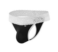 Casey Kevin String Homme Dentelle Tanga Taille Basse Léger Élégant