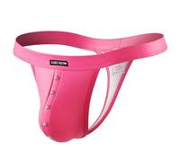 Casey Kevin String Homme PU Cuirs G-String Strings sous-Vêtement avec Taille Basse T-Back Thong