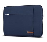 CASEZA Housse Ordinateur Portable 15 - 15,6" Bleu London Sac pour Notebook 15", Dell HP Toshiba Acer Asus Lenovo & + - Sac à Main pour PC Portable 15" résistant à l’eau avec 2 Poches