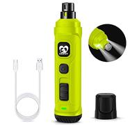 Casfuy Lime à Ongle Chien avec 2 lumières LED - Puissant Coupe-Ongles électrique à 2 Vitesses pour Animaux de Compagnie Outil de meulage Silencieux pour Petits, Moyens et Grands Chiens Chats