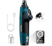 Casfuy Moulin à Ongles Intelligent à 6 Vitesses pour Chien - 50% de Puissance en Plus avec 2 lumières LED silencieuses et Rechargeables pour Chiens et Chats de Petite, Moyenne et Grande Taille