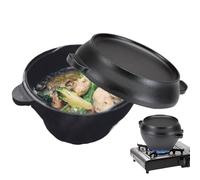 Cash Iron Dutch Pot - Ovent Néerlandais avec couvercle | Four Néerlandais servant une casserole | Petits Ronds | Pots à usage lourd, Néerlandais en forme d'ovale pour plaque à pain, maison,