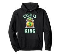 Cash is King Dollar Sac à Monnaie Cadeau Sweat à Capuche