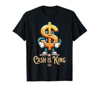 Cash is King : Hilarant Money Dollar Sign Cartoon Hommes Femmes T-Shirt