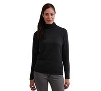 CASH-MERE.CH Pull 100% Cachemire pour Femme - Col roulé à 2 Fils, Gris foncé, M