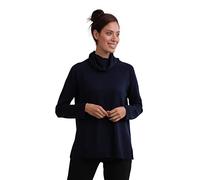 CASH-MERE.CH Pull 100 % cachemire pour femme | Pull col roulé 2 fils, Bleu marine., XL