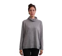 CASH-MERE.CH Pull 100 % cachemire pour femme | Pull col roulé 2 fils, gris, XL
