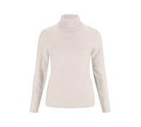 Pull | Chandail À Col Roulé pour Femmes 100% Cachemire (Blanc, L)