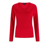 CASH-MERE.CH Pull | Chandail pour Femmes avec Un Col en V 100% Cachemire (Rouge, M)