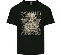 Cash Rules Everything Baby Money Hustle Mens Cotton T-Shirt Tee Top Black S