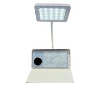 Cash Safe Box - Desk Storage Case with Built-In Desktop Lamp | Decorative Lighting for Room Cabinet Table Office Dorm Bedroom Living Room Classroom Hotel Travel Use by Women & Men