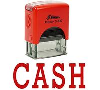 CASH Stamp auto-encrage caoutchouc Stationary Office personnalisé Brillant Stamp