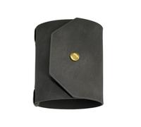 Cash Wrap Wallet with Clasp, Slim Leather Fast Access Money Holder, Quick Cash Organizer with Elastic Bands