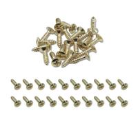 CashBeat Lot de 60 vis de pickguard pour guitare/basse, kit de montage en acier inoxydable pour Fender Strat/Tele & Gibson LP/SG, matériel de plaque de commande