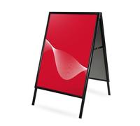 CASHDISPLAY Chevalet Publicitaire Passau | Panneau Publicitaire Sur Pied Double Face | Stop Trottoir avec Système Click | Porte Menu Restaurant en Aluminium | 500x700 mm