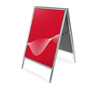 CASHDISPLAY Chevalet Publicitaire Passau | Panneau Publicitaire Sur Pied Double Face | Stop Trottoir avec Système Click | Porte Menu Restaurant en Aluminium | 700x1000 mm