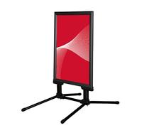 Cashdisplay Stop Trottoir - Chevalet Publicitaire en Trottoir pour Extérieur, Cadre Clic en Aluminium 44 mm, Affichage Recto-Verso, Format 700 x 1000 mm, Couleur Noir