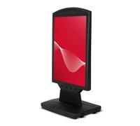 CASHDISPLAY Stop Trottoir Extérieur Dortmund | Chevalet Publicitaire Double Face en Plastique Rembourrable | Panneau Publicitaire Stable avec Roues pour Restaurant et Commerce