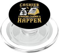 Cashier Making Change Happen PopSockets PopGrip pour MagSafe