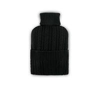 Cashmere Hot Water Bottle, Black