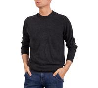 Cashmere Seta Collier ras du cou pour homme en laine mérinos avec col rond et manches longues en laine mérinos beige bleu gris et maille cadeau vêtements d'hiver, anthracite, XL
