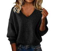 Cashmere Sweaters for Women V Neck Long Sleeve Wool Pullover Tops Soft Cozy Lightweight Knitted Warm Clothes