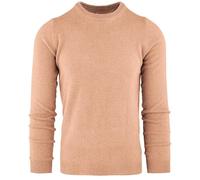 Cashmere Zone - Pull Homme col Rond, 30% Cachemire 70% Laine, fabriqué en Italie, Pull à Manches Longues, Pull d'hiver(S, Beige)