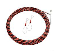 CashMuch 1 guide de fil pour installation de câble d'électricien dans les vides de plafond Tête en acier lisse Rouge/noir 5 mm (30 m)