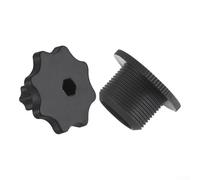 CashMuch 1 jeu de boulons de manivelle de vélo en nylon noir 18 mm pour Shimano Hollowtech avec outil pour vis de manivelle de vélo extérieur pour pièces de vis de vélo