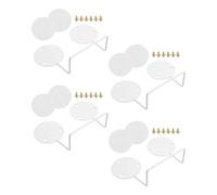 CashMuch 4-Pie Cadre de Matelas Fixation et Matelas Le, Fener Antidérapant en Acier Inoxydable pour Lit et Canapé, 11 X 10.5 X 5 Cm