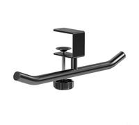 CashMuch Accessoire de bureau efficace pour maintenir les sacs et hors du sol avec positionnement réglable et construction en acier pour une utilisation longue durée (noir)