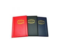 CashMuch Album de collection de pièces de monnaie en cuir synthétique avec 10 pages et 120 pochettes pour pièces de 28 mm, jetons, médaillons et badges, noir ou rouge