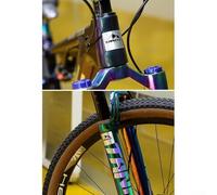 CashMuch Badge en aluminium pour tête de vélo, décalcomanies Ers pour VTT pliable pour cadre avant de vélo