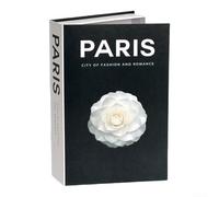 CashMuch Boîte de rangement décorative pour faux livres avec compartiment implicite pour l'organisation de la maison et du bureau (Paris)