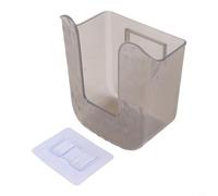 CashMuch Boîte de rangement pour lingettes humides, support mural pour mouchoirs sans perçage, organiseur compact pour salle de bain, 12 x 8 x 15,5 cm