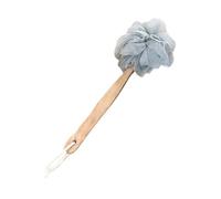 CashMuch Brosse de douche à long manche avec luffa pour frotter le dos, design incurvé pour un accès facile, trou de suspension hygiénique, 35,6 x 12,7 cm