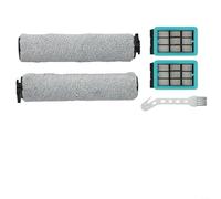 CashMuch Brosses et filtres de rechange pour brosse à récurer de sol Bissell pour Crosswave 3831 Hf2 3845 3847 3848, comprend 2 rouleaux, 2 filtres et un brin de nettoyage