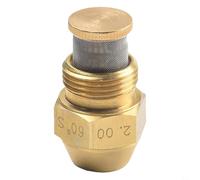 CashMuch Buse de brûleur à huile - Pointe d'injection de carburant de 60 degrés - Boîtier en laiton - Intérieur en acier inoxydable pour équipement de chauffage au mazout - Doré (2.0 à 60°)