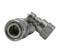 CashMuch Connecteur d'accouplement hydraulique ISO A à dégagement rapide NPT Filetage NPT Véhicule de construction forestière Outil industriel en acier au carbone 1 ensemble (NPT-1/4)