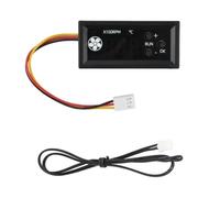 CashMuch Contrôleur de thermostat de ventilateur PWM CC 12 V avec entrée à 3 broches et sonde pour refroidissement de serveur PC - Noir