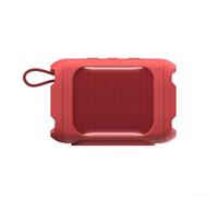 CashMuch Coque de protection en silicone pour haut-parleur JBL GO 5, légère et résistante aux chocs, étui de voyage facile à transporter, couleur noire (rouge)