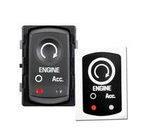 CashMuch Décalcomanies de réparation pour bouton d'arrêt et de démarrage pour Corvette C6 - Accessoires de protection intérieure de voiture