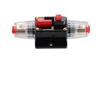 CashMuch Disjoncteur en ligne à réinitialisation manuelle avec cosses de fil et tube thermorétractable pour systèmes 12 V-24 V DC, pour les applications audio de voiture, marine, camping-car et VTT