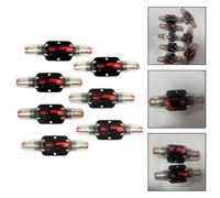 CashMuch Disjoncteur en ligne à réinitialisation manuelle avec cosses de fil et tube thermorétractable pour systèmes 12 V-24 V DC, 20 A-150 A, noir