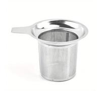 CashMuch Infuseur à thé en acier inoxydable, compatible avec diverses théières, maille fine pour une infusion fluide, gadget de cuisine rouille, argent, lot unique