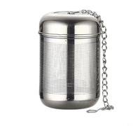 CashMuch Infuseur à thé en acier inoxydable pour feuilles et épices avec design en maille améliorée et longue chaîne pour infuser du thé, des herbes, des fleurs, des fruits ou des bases de soupe (A2-L