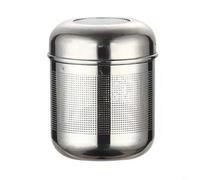 CashMuch Infuseur à thé en acier inoxydable pour feuilles et épices avec design en maille améliorée et longue chaîne pour infuser du thé, des herbes, des fleurs, des fruits ou des bases de soupe (A1-S